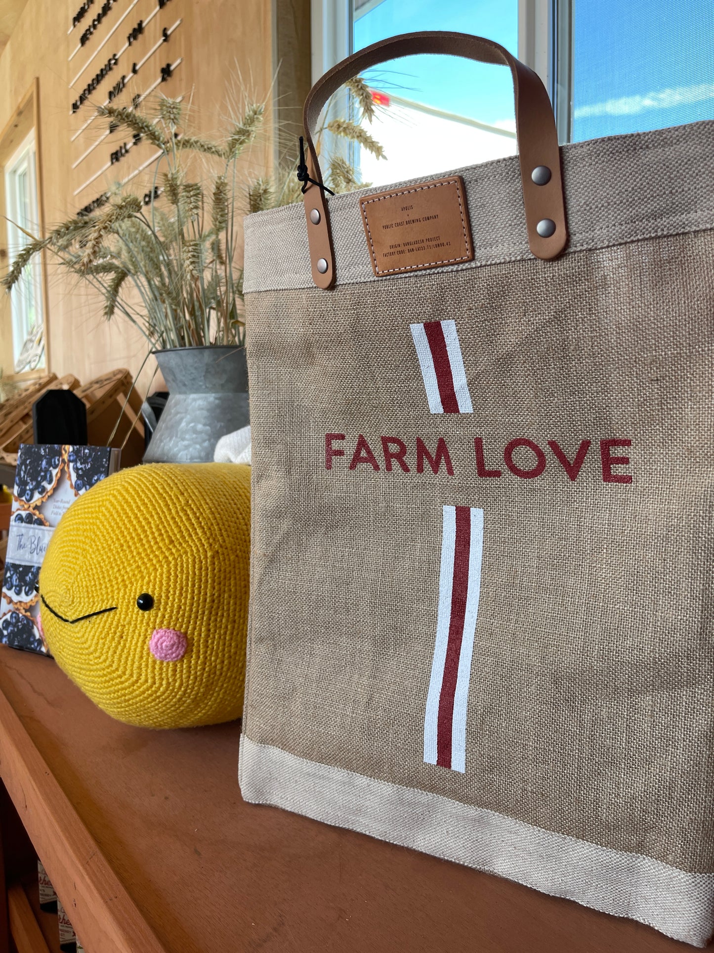 Apolis x Public Coast Farm Jute Tote