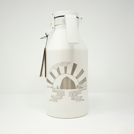 64oz Growler Laser Etched Haystack Rock