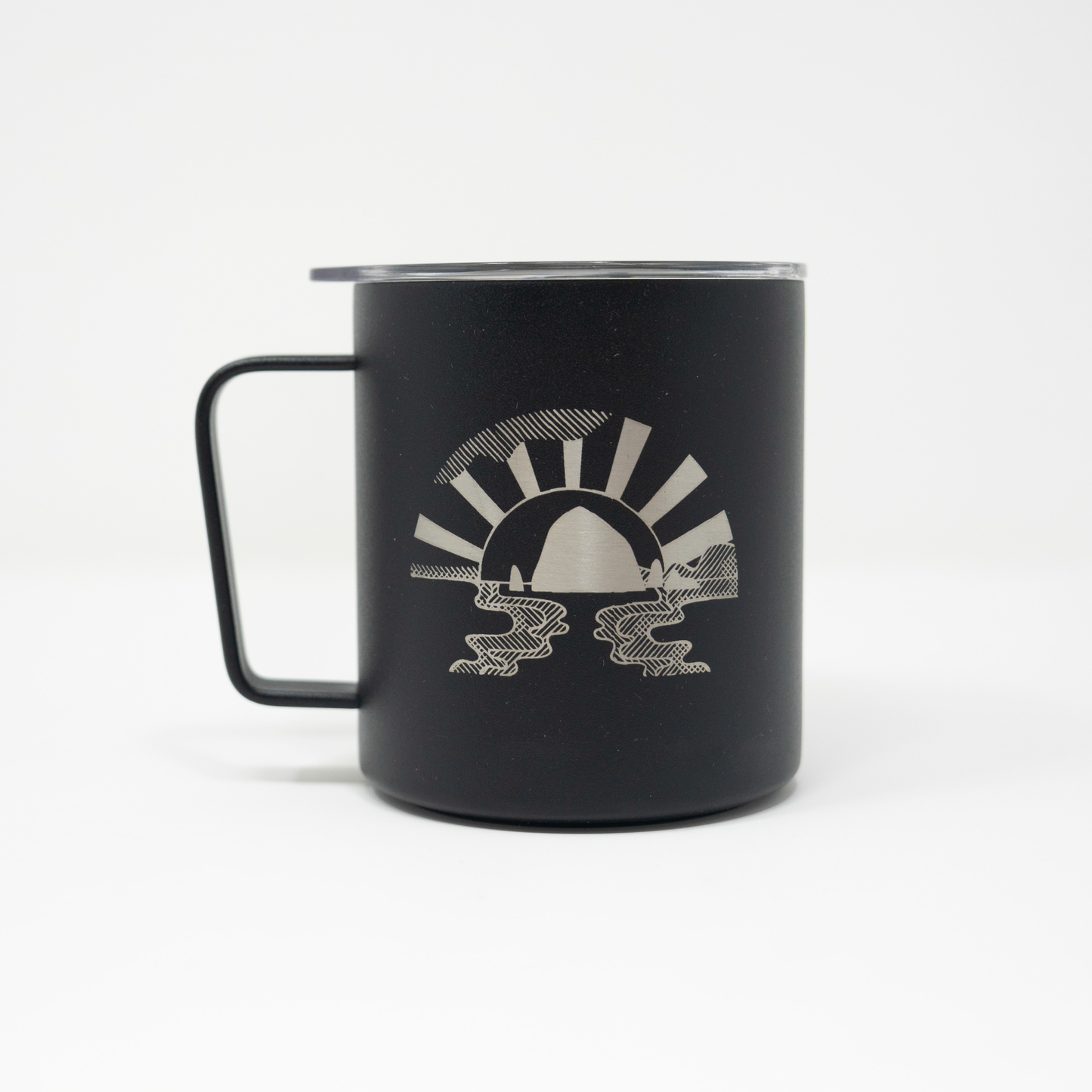 120z Laser Etched Haystack Rock Camp Cup